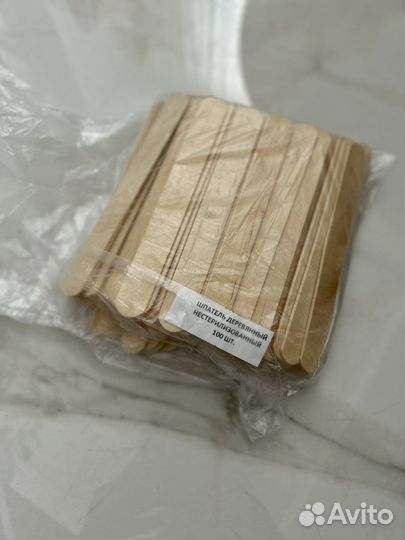 Деревянные шпатели 100 штук