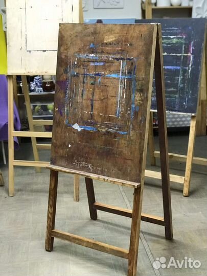 Мольберт напольный деревянный
