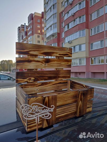 Ящик подарочный с эффектом обжига