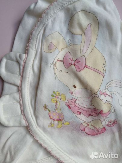 Новая пеленка-кокон на липучках для девочки