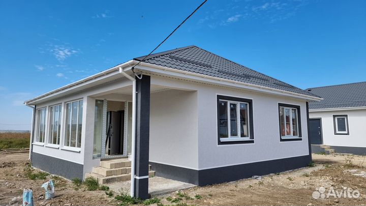 Тёплый и уютный дом 100м2 из керамзитобетона