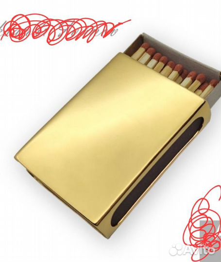 Футляр для спичек, позолота, Красная пресня