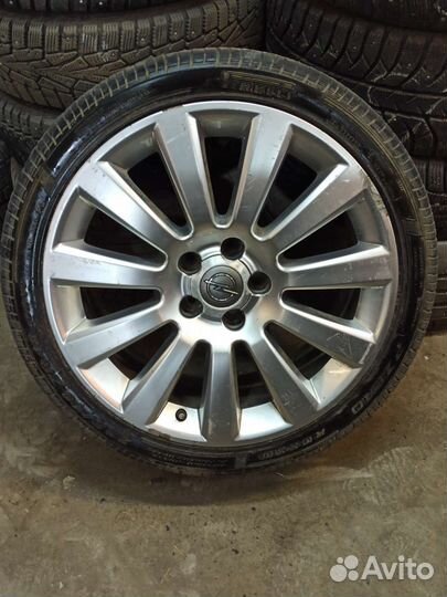 Литые диски Opel r18. Резина 225/40
