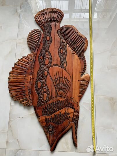 Рыбы из дерева, ручной работы