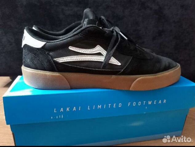 Кеды lakai cambridge black/glow suede