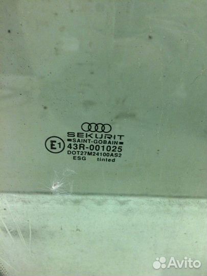 Стекло двери переднее правое Audi 80, Audi 90