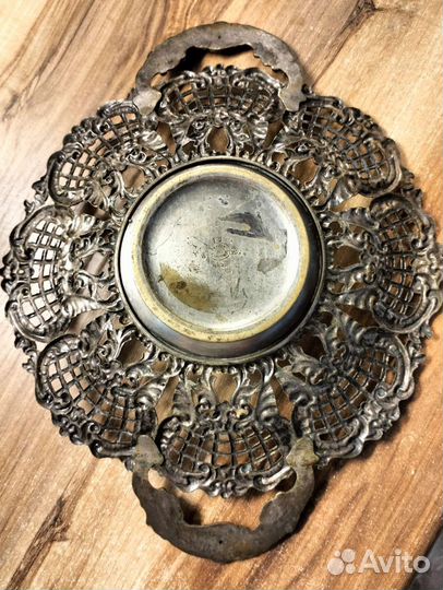 Антикварное блюдо, лопатка,солонка