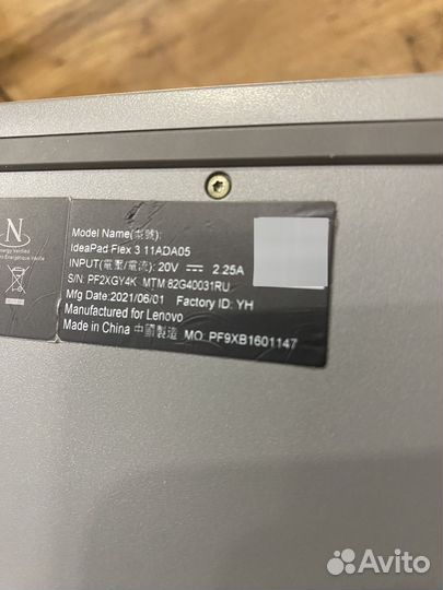 Трансформербук Lenovo IdeaPad Flex 3 11ADA05