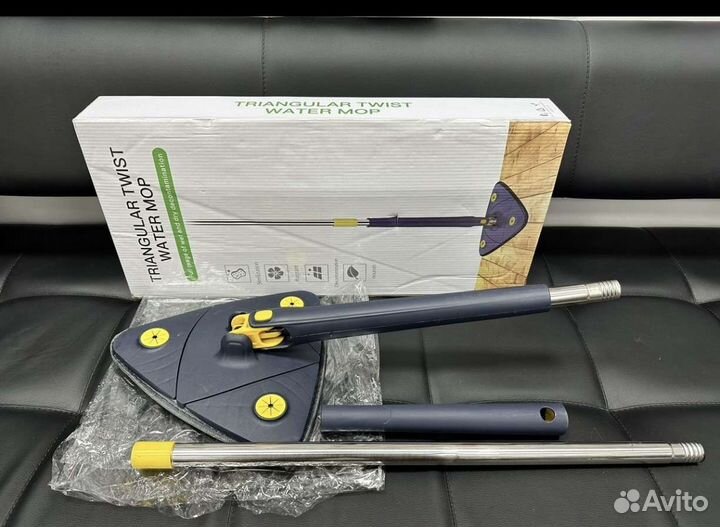 Швабра с отжимом треугольная