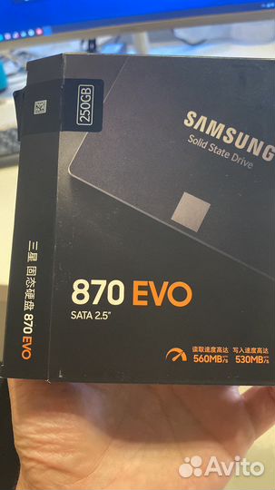 Новый Ssd samsung 870 evo 250gb