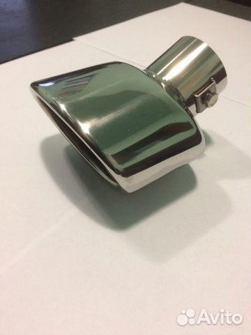 Насадка на глушитель (нержавейка) со скосом гнутая