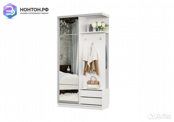 Прихожая-купе Аквила белая