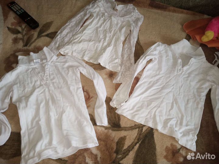 Блузки - рубашки школьные 7 -8 л