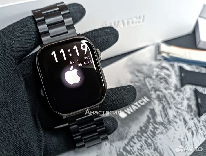 Часы Apple Watch 9 (Оригинальная коробка) Черные