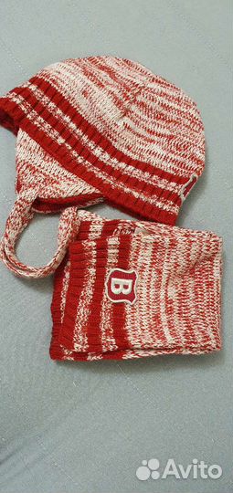 Комплект шапка и шарф (весна) р. 86-92