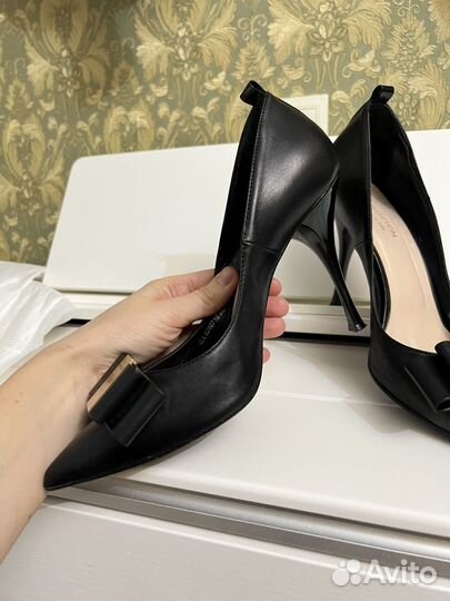 Туфли женские натуральная кожа 40 размер черные
