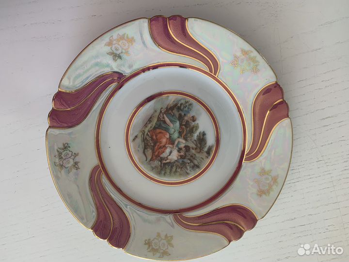 Фарфоровая посуда гдр (блюдца тарелки)