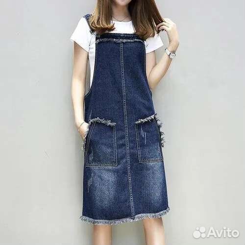 Сарафан джинсовый