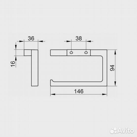Keuco 11162130000 Держатель туалетной б