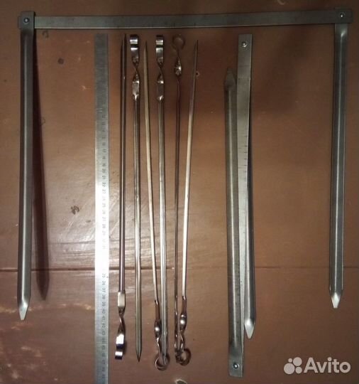 Мангал походный с шампурами