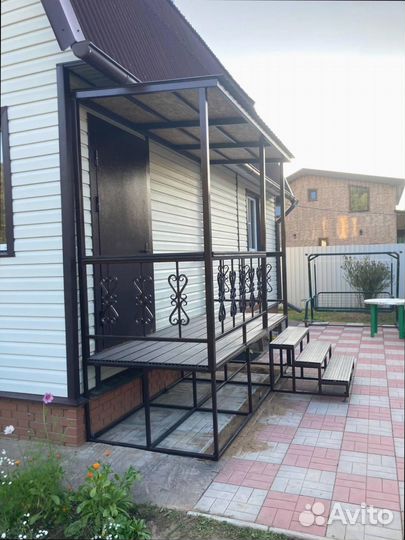 Терраса на металлокаркасе любой размер