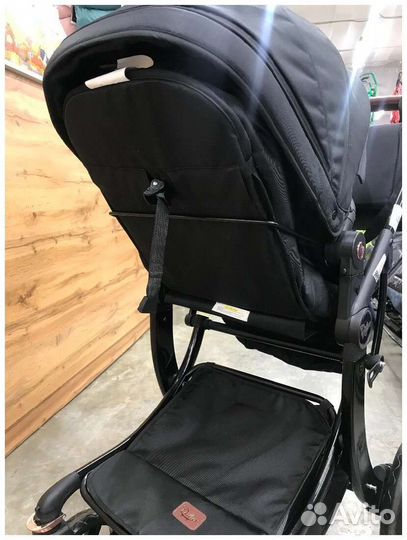 Новая коляска Luxmom 608 трансформер 2 в 1 (black)