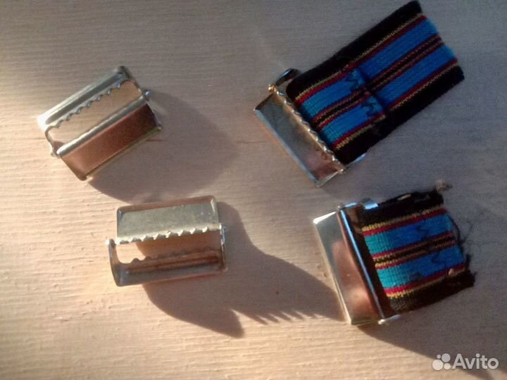 Зажимы-клипсы для подтяжек, пуговицы СССР
