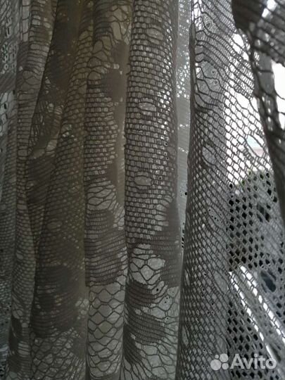 Отрез ткани хлопок кирза кружевная Шторная СССР