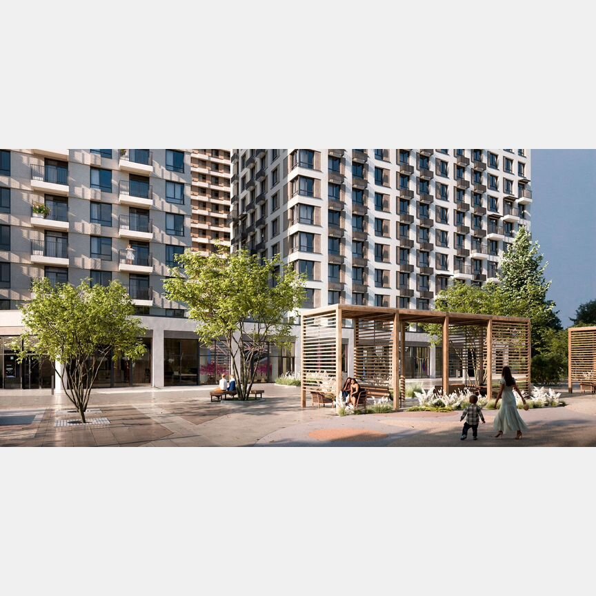 2-к. квартира, 66,4 м², 21/23 эт.