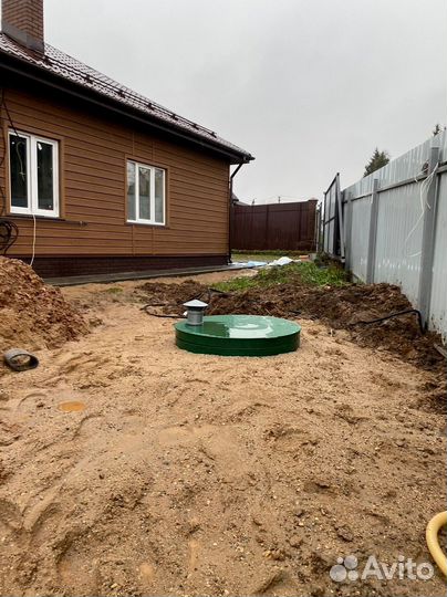 Септик Био на 4 человека, без электричества.Монтаж