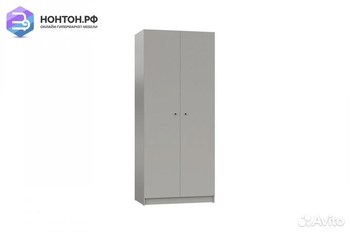 Шкаф двухдверный Ариан К-1 холодный серый