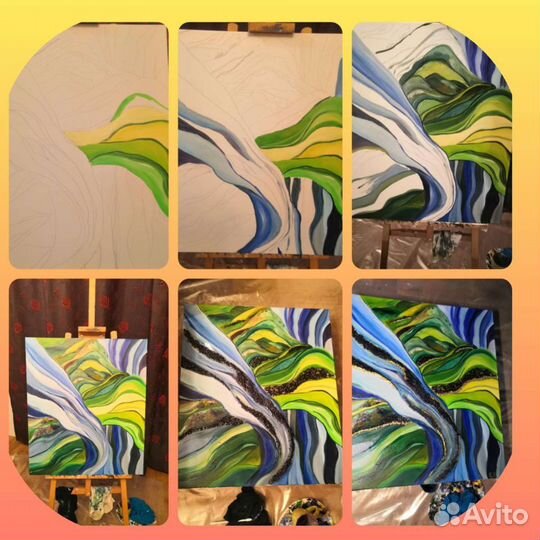 Картина маслом на холсте Абстракция