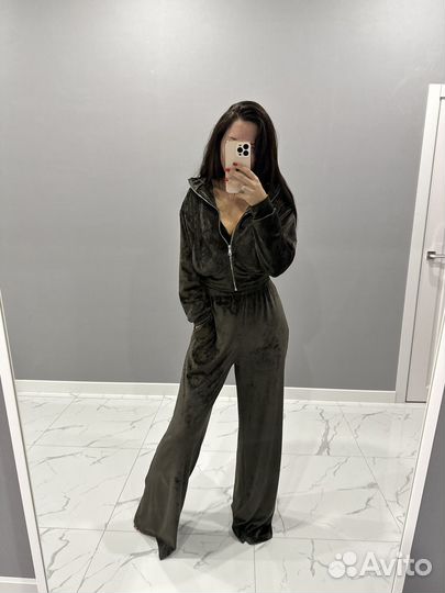 Велюровый костюм женский zara lime аглая