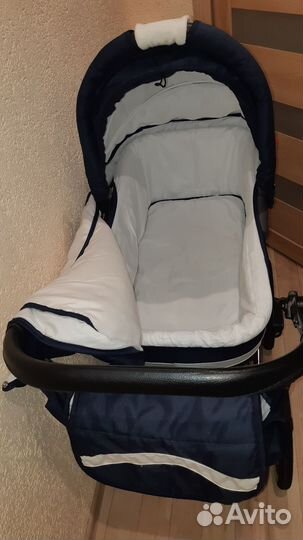 Коляска 2 в 1 Adbor Marsel Classic Navy Blue