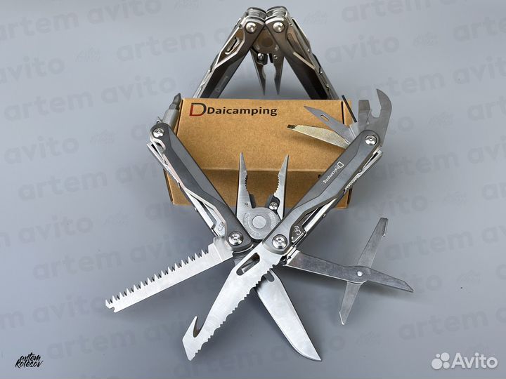 Мультитул Daicamping DL7 с титановой рукоятью