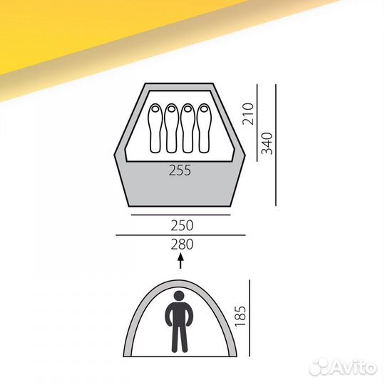 Палатка btrace home 4 быстросборная арт.17.30