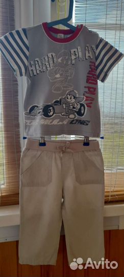 Футболка и брюки для мальчика