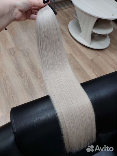 Волосы для наращивания 70см блонд