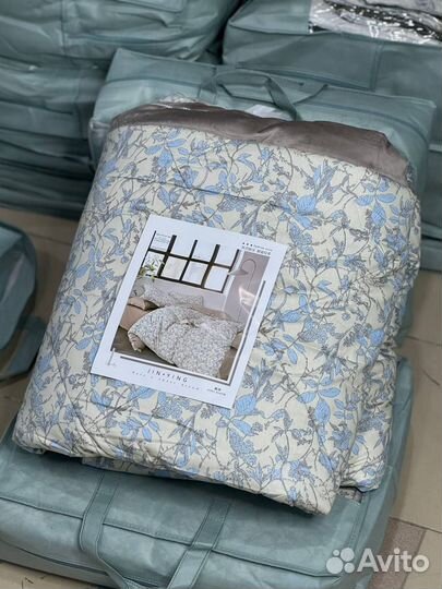 Постельное белье с одеялом семейное