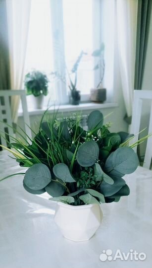 Композиция зелени искусственная трава