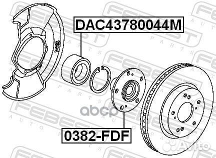 Ступица honda civic 06-12 пер. 0382FDF Febest