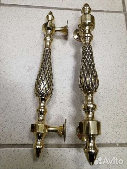 Ручки дверные. бронза. Винтаж. 30 см