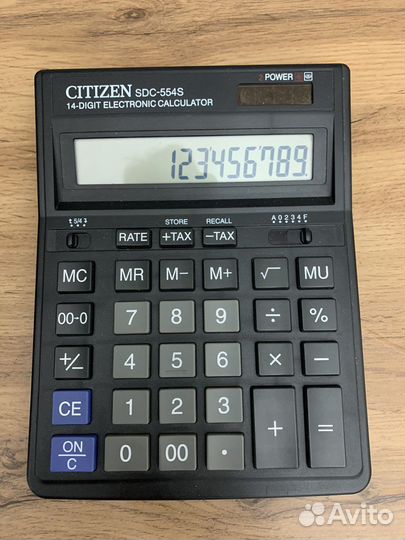 Калькулятор Citizen sdc-554s