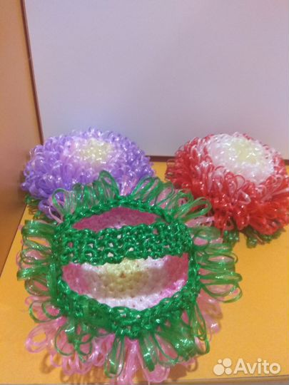 Мочалка-цветок