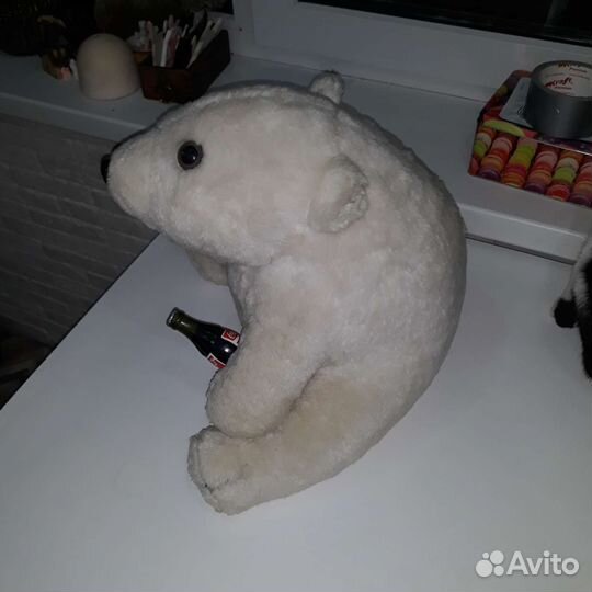 Редкий мишка coca-cola сувенир, медведь винтаж