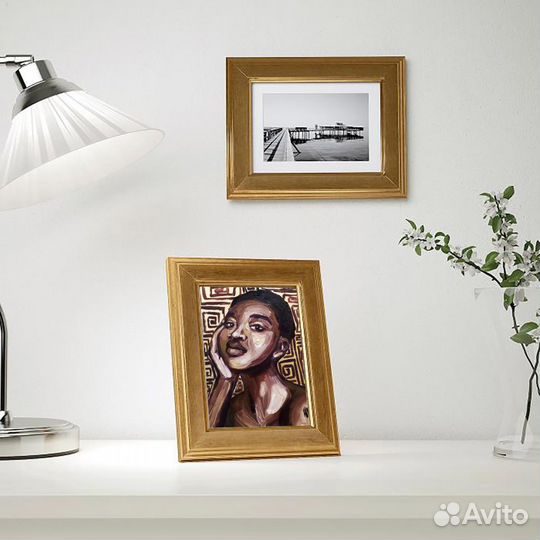 Картины маслом Африканки 2 штуки 15 на 20 см