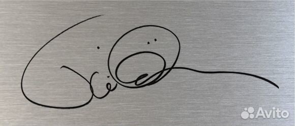 Тилль Линдеманн Rammstein автограф на металле