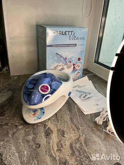 Маникюрно - педикюрный набор scarlet новый с насад