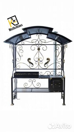 Кованый мангал из металла
