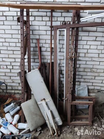 Силовая рама с тягой блока